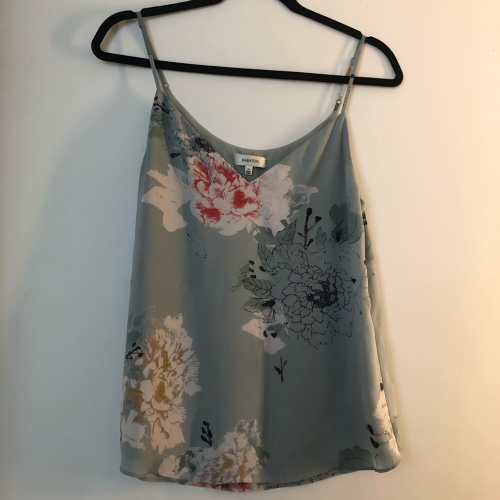 Aritzia Babaton Everly Camisole Floral Tank, XS